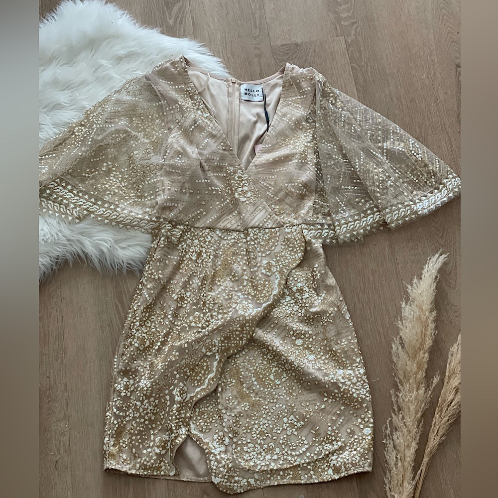 Champagne cocktail dress - Hello Molly Evening Sun dress